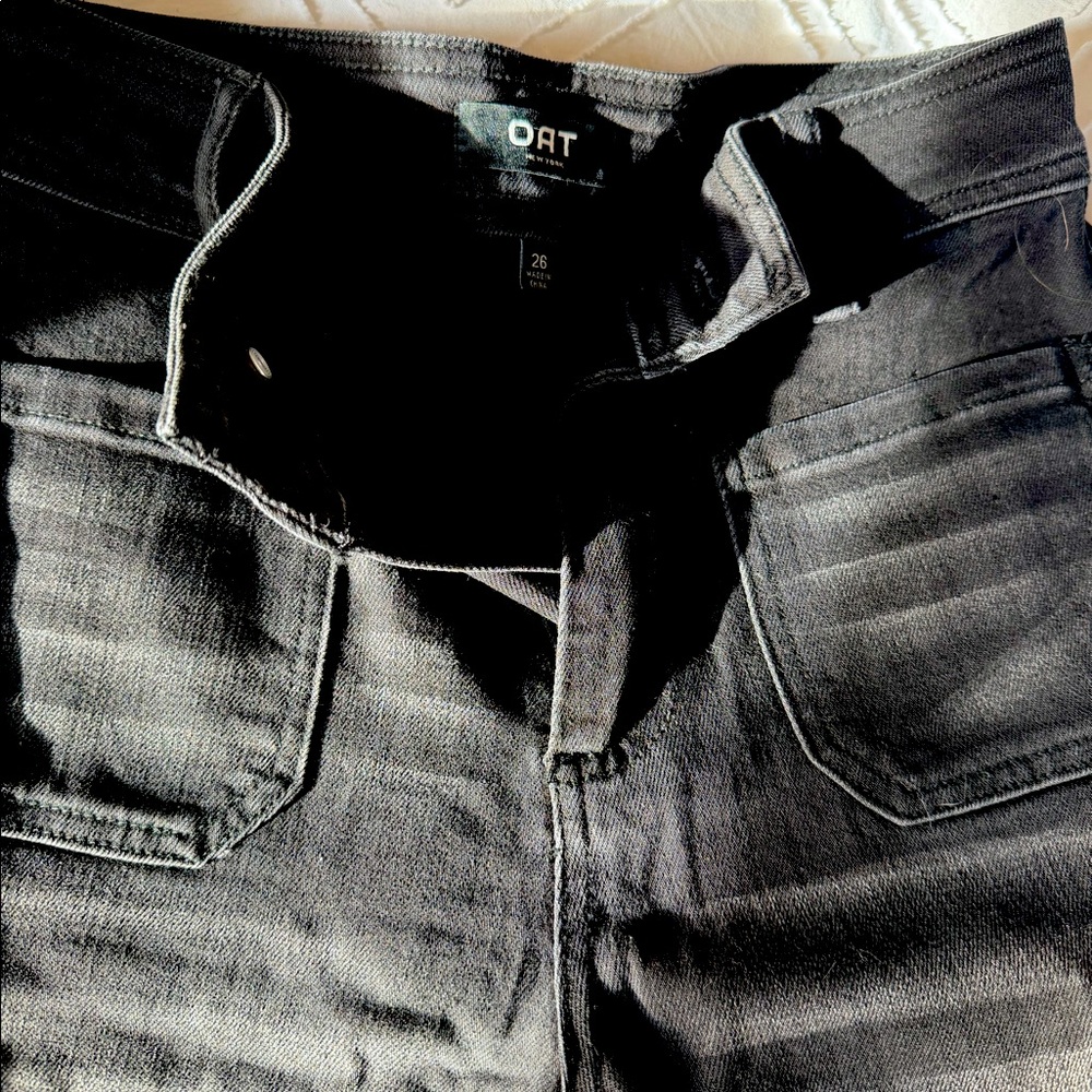 Oat black flare pants